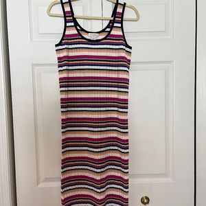 Club Monaco Striped Ribbed Summer Dress